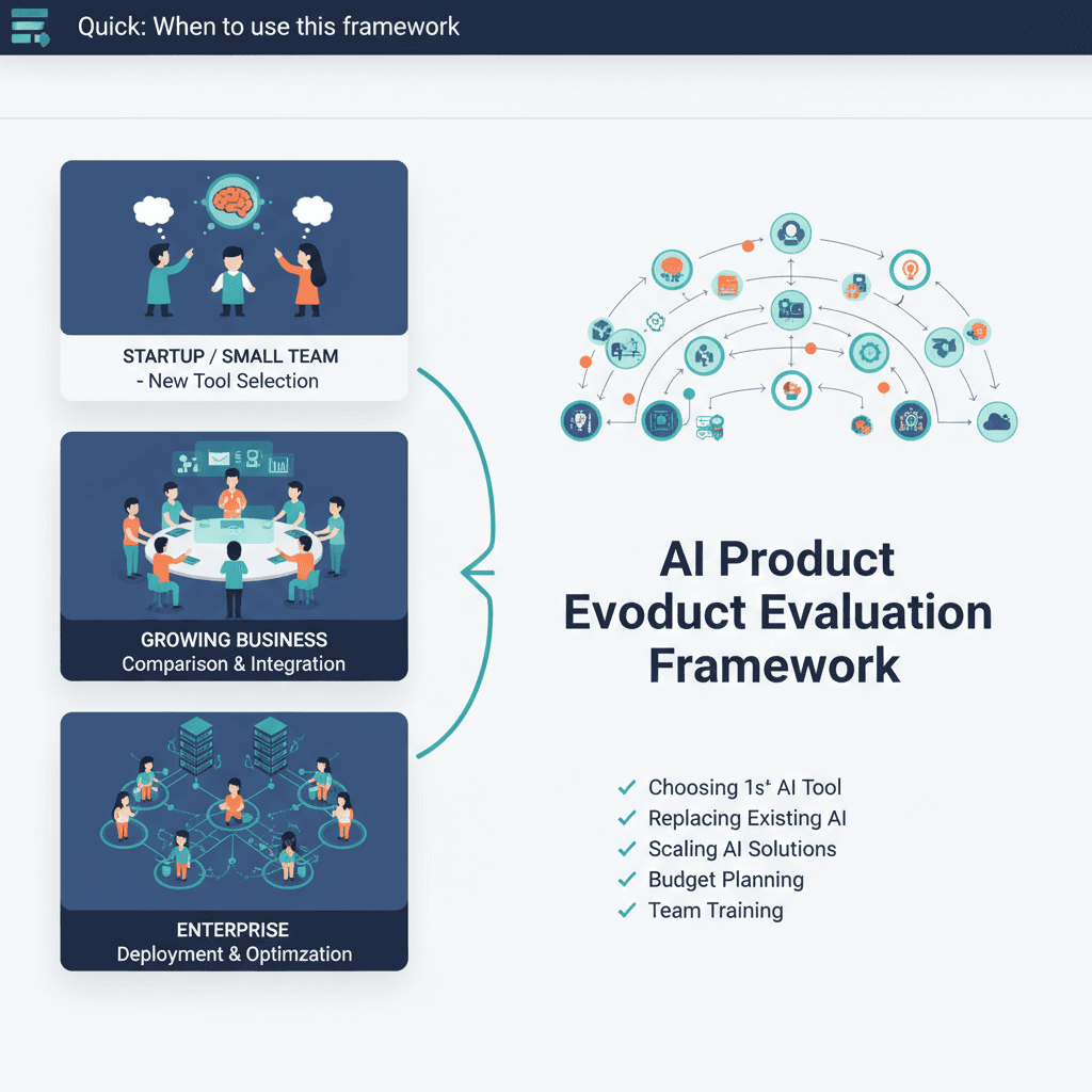 The AI Product Evaluation Framework: How to Choose, Compare, and Deploy AI Tools for Your Team